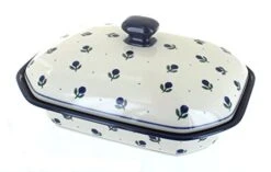 Ish Pottery Blueberry Medium Covered Baker