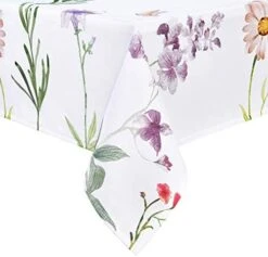 Sunm Boutique Watercolor Wild Flowers Tablecloth, Spring Floral Table Cloth, 60 X 84 Inch, Machine Washable Waterproof Table Cover For Easter, Dining, Holiday, Parties 21 Sunm Boutique Watercolor Wild Flowers Tablecloth, Spring Floral Table Cloth, 60 X 84 Inch, Machine Washable Waterproof Table Cover For Easter, Dining, Holiday, Parties -Wilton Shop 41CaSF0jO2L. AC