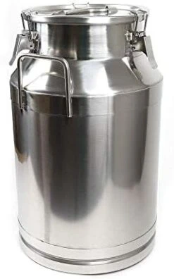 60L Stainless Steel Farm Milk Can Wine Pail Dairy Pot Bucket Tote Jug Milk Bottle Oil Barrel Tea Canister Silicone Seal With Carry Handle USA Stock -Wilton Shop 41CfAWgGZdL. AC