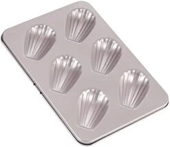 Madeleine Mold Cake Pan, 12-Cavity Non-Stick Spherical Shell Madeline Bakeware For Oven Baking (Champagne Gold) 24 Madeleine Mold Cake Pan, 12-Cavity Non-Stick Spherical Shell Madeline Bakeware For Oven Baking (Champagne Gold) -Wilton Shop 41Cfjnl8CnL. AC