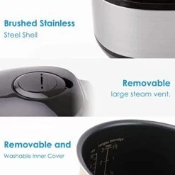 Midea Rice Cooker Slow Cooker Multi Cooker 10 Cup With Steamer Basket For Rice Food Vegetable Egg Automatic Keep Warm LED Digital Control -Wilton Shop 41Cr3JCYKBL