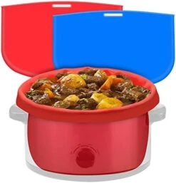 2 Pack Slow Cooker Liners - Reusable Crock Pot Divider, Safe Silicone Cooking Bags Fit 7-8 Quarts Oval Or Round Pot (Fit 8 QT Grey+Pink) 20 2 Pack Slow Cooker Liners - Reusable Crock Pot Divider, Safe Silicone Cooking Bags Fit 7-8 Quarts Oval Or Round Pot (Fit 8 QT Grey+Pink) -Wilton Shop 41CvnlUIB L. AC