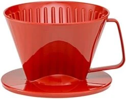 Pour-Over Reusable Coffee Brewing Cone With Gold-Toned Mesh Permanent Coffee Filter, Number 4-Size, Black -Wilton Shop 41D Yx0l5YL. AC