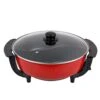 SAHROO Kettles,Pots Shabu Shabu Hot Pot Electric Fondue Double Handle And Partition Design, Stew Boil Dual Use Electric Hot Pots