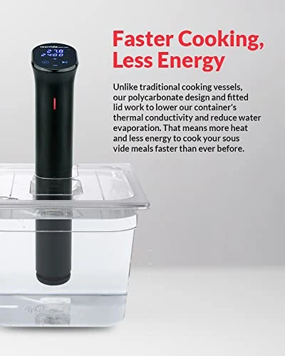 Vide Tools 11.6 Litre Polycarbonate Container - Custom Cut Lid To Suit The IVide Sous Vide Cooker - Clear Cooking Vessel - BPA Free, Non-Stick, And Dishwasher Safe, SVT-PS11GN-IVIDE 8 Vide Tools 11.6 Litre Polycarbonate Container - Custom Cut Lid To Suit The IVide Sous Vide Cooker - Clear Cooking Vessel - BPA Free, Non-Stick, And Dishwasher Safe, SVT-PS11GN-IVIDE - Image 6