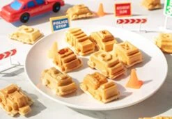 Cars & Trucks Mini Waffle Maker- Make 7 Fun Different Vehicles- Police Car Firetruck Construction Truck & More Automobile Shaped Pancakes- Electric Nonstick Iron For Kids Fathers Day Breakfast For Dad -Wilton Shop 41DFjXYLPSL