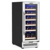 Upgrade Wine Cooler Refrigerator, 15 Inch 32 Bottle, Fast Cooling Low Noise And Frost Free Wine Fridge With Digital Temperature Control, Compressor Wine Cooler For Built-in Or Freestanding -Wilton Shop 41DIhfnK7VL