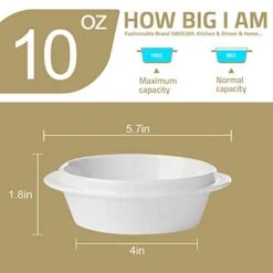 Porcelain Ramekins For Creme Brulee 10 Ounce,Integrated Double Handle Souffle Dishes For Baking,Ice Cream,Chicken Pot Pies,Oven Safe-Set Of 6(Similarcolour) 17 Porcelain Ramekins For Creme Brulee 10 Ounce,Integrated Double Handle Souffle Dishes For Baking,Ice Cream,Chicken Pot Pies,Oven Safe-Set Of 6(Similarcolour) -Wilton Shop 41DMDFLPfeL