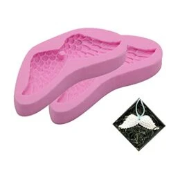 2Pcs Angel Wings Silicone Molds Aromatherapy Plaster Cake Molds Decoration Tool DIY Handmade Soap Chocolate Fondant Molds