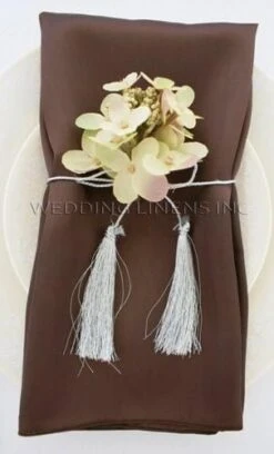 10 Pcs Satin 20" X 20" Dinner Table Linen Napkins For Restaurant Kitchen Dining Wedding Party Banquet Events - Copper -Wilton Shop 41DZYWzAdjL. AC