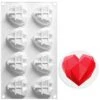 Silicone Mold For Baking Diamond Heart Mold Chocolate Mousse Cake Dessert Molds Household High Temperature French Cake Mold Mousse Dessert Pastry Cake Molds.8-Cavity Diamond Heart. -Wilton Shop 41DfT1DiRNL