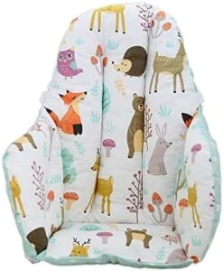 High Chair Cushion For IKEA High Chair, One Piece IKEA High Chair Accessories, Cotton Antilop High Chair Accessories, Washable IKEA High Chair Cushion (Jungle Green) -Wilton Shop 41Dh9rhMB1L. AC