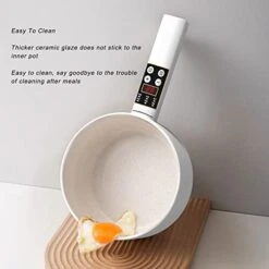 Electric Pot, 1.8L Capacity 700W Anti Stick Electric Hot Pot Rapid Noodles Cooker Soup Pot With 5 Cooking Mode For Egg Cooker Steak Sauté(#3) -Wilton Shop 41Dhp4hizcL