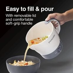 32oz Adjustable Temperature Electric Hot Pot Kettle For Tea, Boiling Water, Cooking Noodles And Soup, White (48507PS) -Wilton Shop 41Dkj5Y2oOL