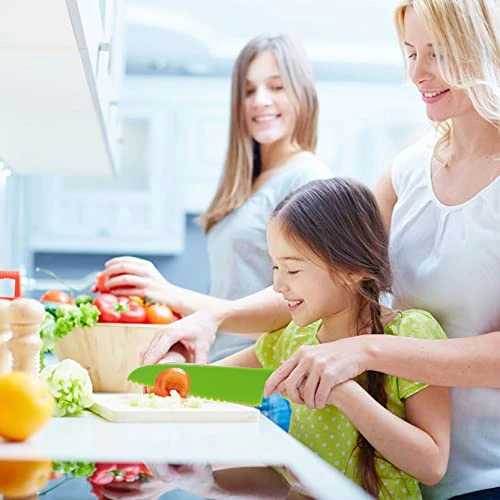 6 Pieces Wooden Kids Knife For Cooking, Kid Safe Knives Cutting Veggies Fruits Include Wood Kids Knife Plastic Potato Slicers Cooking Knives Serrated Edges Knives Sets For Toddler Kitchen Children 4 6 Pieces Wooden Kids Knife For Cooking, Kid Safe Knives Cutting Veggies Fruits Include Wood Kids Knife Plastic Potato Slicers Cooking Knives Serrated Edges Knives Sets For Toddler Kitchen Children - Image 2