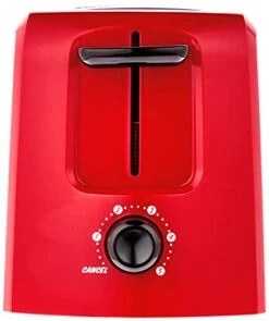 Disney DCM-21 Mickey Mouse 2 Slice Toaster, Red/Black, 1