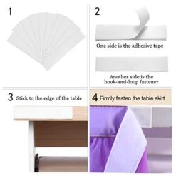Purple Tulle Table Skirt With Lights 9FT Tutu Table Cloth Round Or Rectangle Tables Perfect For Baby Shower Wedding Birthday Party And Home Decoration(L 9(ft),H 30in) -Wilton Shop 41DrgRFMu6L