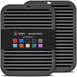 Trivets For Hot Dishes - Hot Pads For Kitchen, Silicone Pot Holders For Hot Pots And Pans, Silicone Mats For Kitchen Countertops, Table, Flexible Easy To Wash And Dry, True Blue -Wilton Shop 41EAIWV1mwL. AC