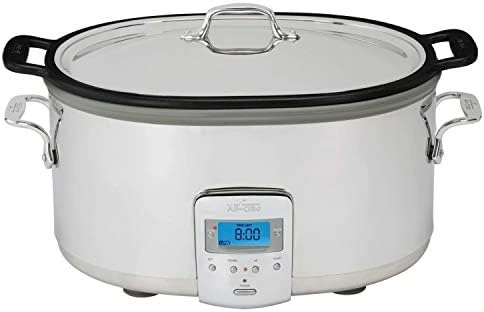 Electrics Stainless Steel And Ceramic Slow Cooker With Insert And Lid 6.5 Quart Nonstick 320 Watts Oval Shaped, Programmable, Dishwasher Safe 8 Electrics Stainless Steel And Ceramic Slow Cooker With Insert And Lid 6.5 Quart Nonstick 320 Watts Oval Shaped, Programmable, Dishwasher Safe - Image 6