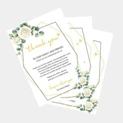 Wedding Thank You Place Setting Cards, 50 Pieces Place Cards For Table Setting, Table Place Cards For Wedding Favors, Receptions, Dinner Parties, Events And Celebrations (4 X 6 In, Floral) 21 Wedding Thank You Place Setting Cards, 50 Pieces Place Cards For Table Setting, Table Place Cards For Wedding Favors, Receptions, Dinner Parties, Events And Celebrations (4 X 6 In, Floral) -Wilton Shop 41EPIMzsuYL