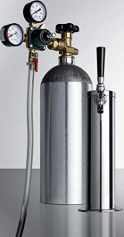 Summit Appliance SBC635M7CF Commercially Listed 24" Wide Cold Brew Coffee Dispenser In Black Exterior With Automatic Defrost, Complete Stainless Steel Tap Kit And Nitrogen Tank Included -Wilton Shop 41EQXIVnrML