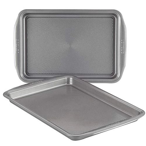 Nonstick Bakeware Set, Nonstick Cookie Sheet / Baking Sheet - 2 Piece, Gray 3 Nonstick Bakeware Set, Nonstick Cookie Sheet / Baking Sheet - 2 Piece, Gray