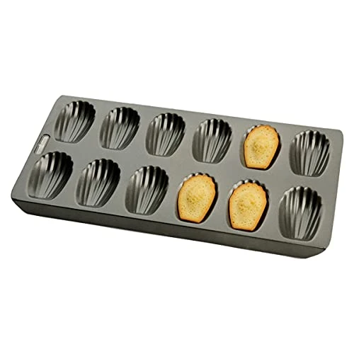 Professional 12-Cup Non-Stick Madeleine Pan, 15.75-Inch-by-7.75-Inch 4 Professional 12-Cup Non-Stick Madeleine Pan, 15.75-Inch-by-7.75-Inch - Image 2