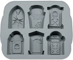 3D Halloween RIP Gravestone For DIY Cake Fondant Baking Soap Ice Cube Trays Chocolates Hard Candies Desserts Drop Glue Decor Silicone Mould Mold Tool -Wilton Shop 41EwApQjdvL