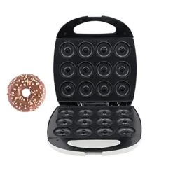 Electric Donut Maker 1300W Commerial Doughnut Maker 12 Grids Donut Baker Machine With Non-Stick Surface For Holiday Breakfast Or Snack Desserts