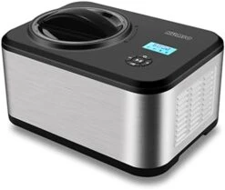 1 Quart Automatic Ice Cream Maker With Compressor, No Pre-freezing, 4 Modes Frozen Yogurt Machine With LCD Display & Timer, Electric Sorbet Maker Gelato Maker, Keep Cool Function -Wilton Shop 41FHhktFMXL. AC