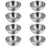 3.3 Oz Small Bowls, Stainless Steel Dipping Sauce Cups, Condiment Cups, Round Prep Bowls, Metal Ramekins, Oven & Dishwasher Safe, Set Of 8, Silver 2 3.3 Oz Small Bowls, Stainless Steel Dipping Sauce Cups, Condiment Cups, Round Prep Bowls, Metal Ramekins, Oven & Dishwasher Safe, Set Of 8, Silver -Wilton Shop 41Fcr3LHNJL