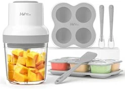Baby Food Maker, HEYVALUE 13-in-1 Baby Food Processor Set For Fruit, Vegatable, Meat, Baby Food Blender With Baby Food Containers, Baby Food Freezer Tray, Baby Spoons, Silicone Spatula(Light Green) -Wilton Shop 41FeShS5ouL. AC
