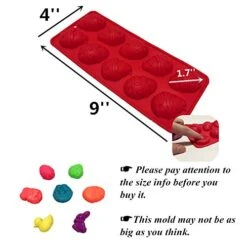 Silicone Molds For Candy, Cake, Chocolate And Ice Cube, Easter Egg And Bunny Mold, Includes Egg, Rabbit, Lily And Duck, Color Random (3 Pack) -Wilton Shop 41Fiz0Os2jL