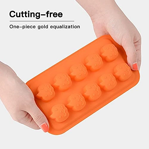 Alloween 3D Pumpkin Shape Chocolate Mold Silicone Candy Mould For Baking Cake Decorating JKUHA 6 Alloween 3D Pumpkin Shape Chocolate Mold Silicone Candy Mould For Baking Cake Decorating JKUHA - Image 4