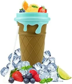 DIY Slushie Maker Cup,TIK TOK Magic Quick Frozen Smoothies Cup,Cooling Icee Maker Slushie Machine,Slushie Machine For Home Squeeze Slushie Cup,Homemade Milk Shake Ice Cream Maker Portable -Wilton Shop 41FuaAa9QKL. AC