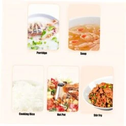 1.8L 700W Mini Electric Hot Pot, Double Layer Electric Cooking Pot Nonstick With 5 Cooking Modes, For Home Office School Travelling -Wilton Shop 41FvnQxGl4L