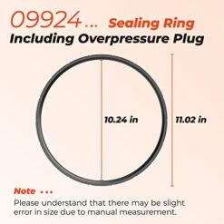 09924 Pressure Canner Sealing Ring - & Overpressure Plug For Presto 0128206 0128202 0128203 0128204 0128303 0126306 6 & 8 Quart Pressure Cooker - 2 Pack 11 09924 Pressure Canner Sealing Ring - & Overpressure Plug For Presto 0128206 0128202 0128203 0128204 0128303 0126306 6 & 8 Quart Pressure Cooker - 2 Pack -Wilton Shop 41FyJsf6f4L
