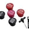 Funny Wine Stoppers (Set Of 5) With Travel Corkscrew By Vinovita | Food Grade Silicone, Reusable, Leakproof & Flexible Caps | For Red & White Wine Tasting, Traveling, Gifts, Picnics & More -Wilton Shop 41G2qRMEGSL
