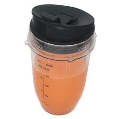 2pcs Replacement 18oz Jar Cup With Sip N Seal Flip Lids，Compatible With 900w 1000w Nutri Ninja Blender Auto IQ 900w 1000w& Nutri Ninja Blender Auto IQ Series ( -Wilton Shop 41G5zwgzFhL
