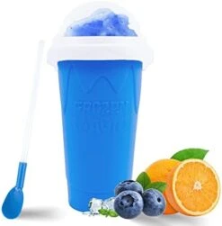 Lushy Maker Cup, Slushie Cup Maker Squeeze, TIK TOK Magic Quick Frozen Smoothies Cup, Insta Slushy Maker Cup With Lids And Straws For Kids & Adults -Wilton Shop 41GAinVN53L. AC