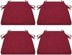 Chair Pads With Ties For Dining Room Chairs Set Of 4 High Density Foam Padded Cushion Non Slip U Shaped Kitchen Chair Seat Cushions 16x16.5 Inch White Beige 25 Chair Pads With Ties For Dining Room Chairs Set Of 4 High Density Foam Padded Cushion Non Slip U Shaped Kitchen Chair Seat Cushions 16x16.5 Inch White Beige -Wilton Shop 41GD6NyPfpL. AC
