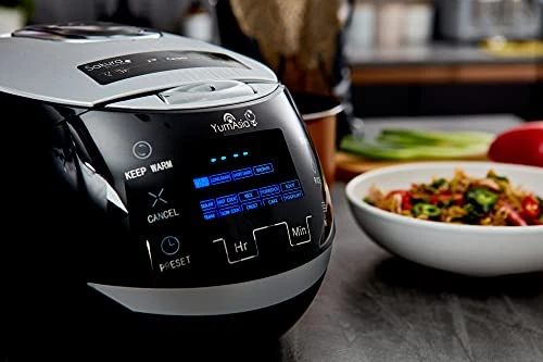 Asia Sakura Rice Cooker With Ceramic Bowl And Advanced Fuzzy Logic (8 Cup, 1.5 Litre) 6 Rice Cook Functions, 6 Multicook Functions, Motouch LED Display, 120V Power (Black And Silver) 6 Asia Sakura Rice Cooker With Ceramic Bowl And Advanced Fuzzy Logic (8 Cup, 1.5 Litre) 6 Rice Cook Functions, 6 Multicook Functions, Motouch LED Display, 120V Power (Black And Silver) - Image 4