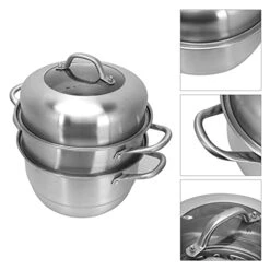 Stainless Steel Steamers, Even Heat Transfer Resistance Steam Pot For Home -Wilton Shop 41GKh68XBAS