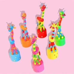 CANAFA Kids Intelligence Toy Dancing Stand Rocking Wooden Toy Thick It -Wilton Shop 41GPnX3f8xL