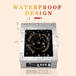 5000W Commercial Induction Cooktop 220V Electric Induction Cooker Stainless Steel Stove Countertop Burner Hot Plate With Digital Display Panel (Push Key Switch) -Wilton Shop 41Gp7kRsr4S