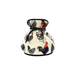 Rooster Muff Decorative Tea Cosy, Black
