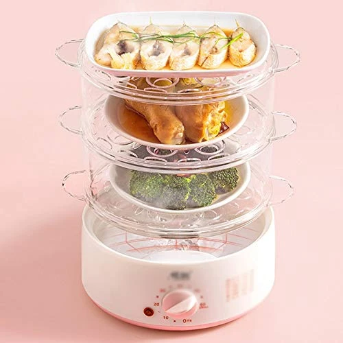 KAOROU Household Small Electric Steamer, Multi-function Three-layer Steamed Buns, Multilayer Transparent Electric Steamer, Mini Small Steamer 5 KAOROU Household Small Electric Steamer, Multi-function Three-layer Steamed Buns, Multilayer Transparent Electric Steamer, Mini Small Steamer - Image 3