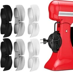 Upgraded Cord Organizer For Appliances, Fmelut 6PCS Kitchen Appliance Cord Wrappers, Cord Holder Stick On For House Appliances Cable Organizer For Air Fryer, Coffee Maker, Blender, Pressure Cooker -Wilton Shop 41H0jeUGoBL. AC
