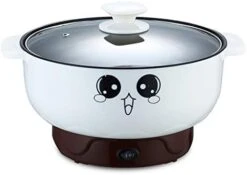 4-in-1 Multifunction Electric Skillet With Lid Nonstick Stainless Steel Small Electric Stockpot Hot Pot Skillet Noodles Rice Cooker Steamed Egg Soup Porridge Fried Cooking 110V (2.8L, Electric Skillet) -Wilton Shop 41H1NjIYL0L. AC 1