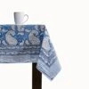 Cotton Tablecloth, Handblock Print Rectangle Blue Table Cloth For Kitchen Dinning Tabletop Decoration Parties Weddings Thanksgiving Christmas (60 X 108 Inches) -Wilton Shop 41H1T2pVYvL